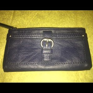 Relic by Fossil Faux Leather Wallet In Blue